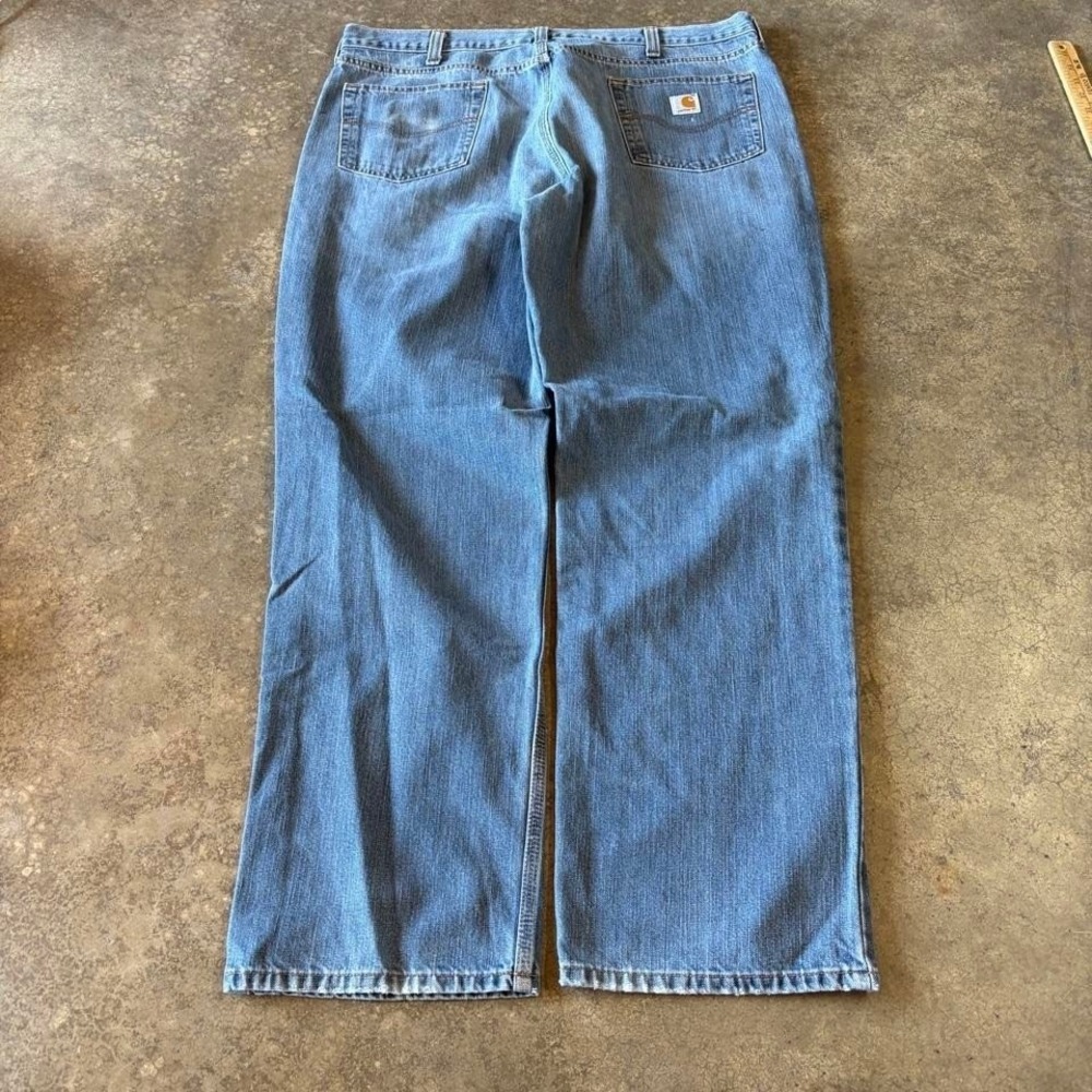 2000s carhartt baggy blue jeans